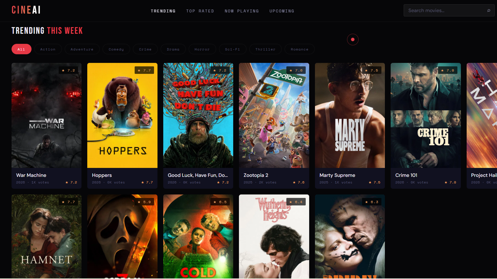 Coming Soon AI Project